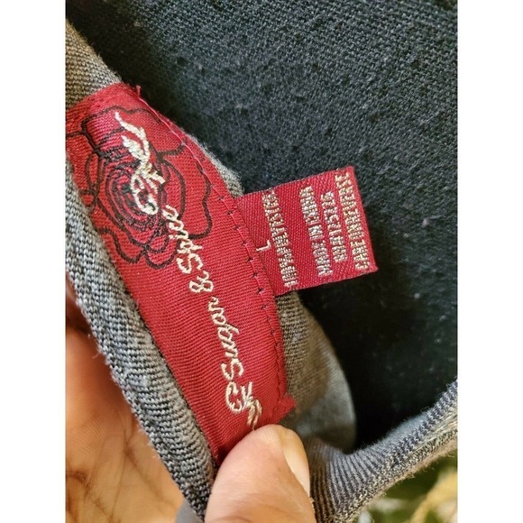 SUGAR & SPICE Dark Gray Bodycon Stretch Dress SZ L - Picture 7 of 15